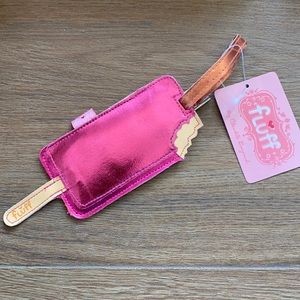 Fluff brand new hot pink popsicle luggage tag!